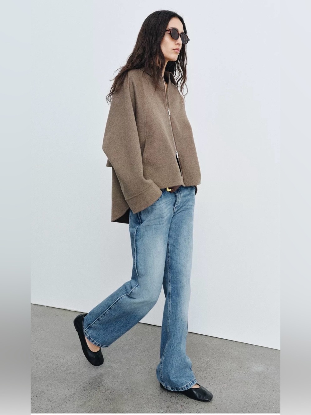 ZW Collection WOOL BLEND ZIPPER JACKET
